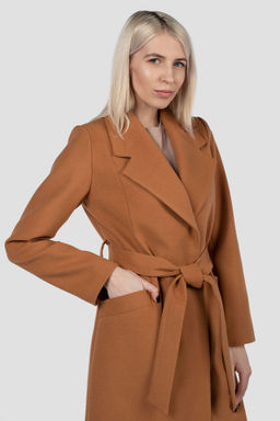 Пальто женское демисезонное (пояс) - El podio фото 8