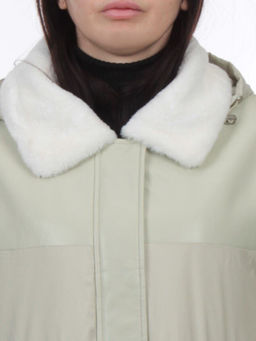 M24-212 LT. OLIVE Куртка демисезонная женская (100 гр. холлофайбер) - Fashion фото 4