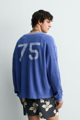 CAMISETA ESTRUCTURA WAFFLE MIAMI / Azul
