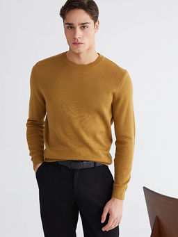 Bisiklet Yaka Erkek Triko Kazak