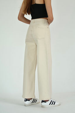 Koyu Kahverengi Yuksek Bel Bilek Boy Culotte %100 Pamuklu Jeans TWOAW26JE00190 - Trendyolmilla фото 23