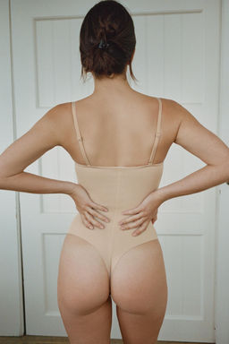 BODY AROS CON POLIAMIDA / rosa claro - Zara фото 3