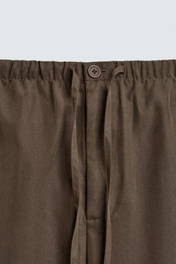 PANTAL?N FLUIDO WIDE FIT / Khaki - Zara фото 9