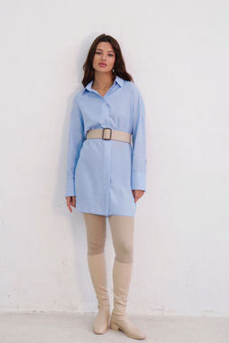 Базовая удлинённая рубашка свободного силуэта - Martichelli фото 81