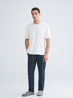 Standart Kal?p Ekose Erkek Pijama Alt