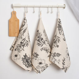 Набор полотенец 40х70 (3 шт.), саржа, Гарден графит ВБ 40х70 - Традиция фото 2