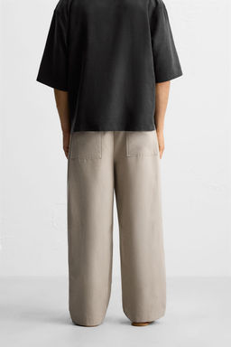 REGULAR FIT JOGGER WAIST TROUSERS - Zara фото 3