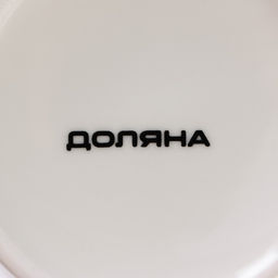 Кружка Доляна «Котик», 350 мл, фарфор, белая