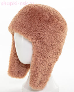 Элла LevelPro макси шеврон экомех альпака Ушанка женская флис