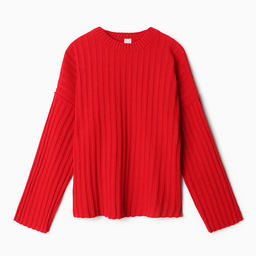 Джемпер женский вязаный MINAKU:Knitwear collection, красный, размер 54-56