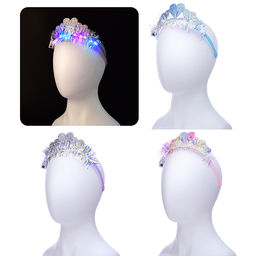 Корона карнавальная Корона светящаяся, со стразами, в пакете