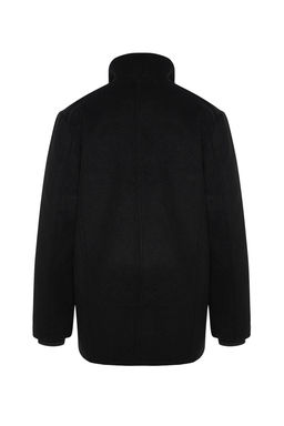 Trendyolmilla Man Siyah Regular Fit Dik Yaka Yun Kar?s?ml? Kase K?sl?k Kaban TMNAW24KB00002  фото 8