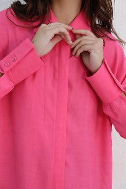 Базовая удлинённая рубашка свободного силуэта - Martichelli фото 91