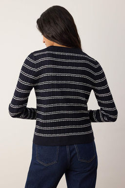 Siyah-Ekru*001 Bisiklet Yaka 2li Triko Kazak TWOAW26KZ00187 - Trendyolmilla фото 12