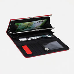 Кошелёк на магните, цвет бордовый - Simaland фото 3