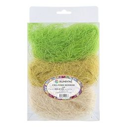 Blumentag BMG-30 MIX Сизалевое волокно 30 г  3 г 09 Белый/желтый/ св.зеленый