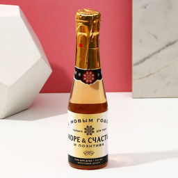 Подарочный набор косметики новогодний Море позитива, гель для душа шампанское 250 мл, бомбочки для ванны 5?40 г, Чистое счастье  фото 2