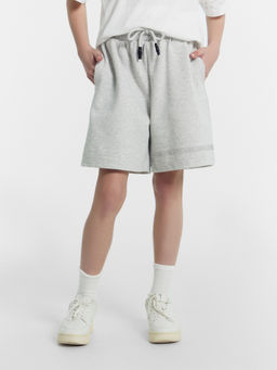 Шорты для девочек серые с печатью - Mark formelle фото 2