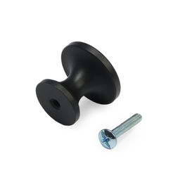 Ручка-кнопка CAPPIO RK148, d=30 мм, цвет черный