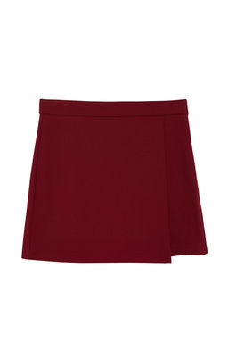 TRENDYOLMILLA Pudra Kruvaze Dokuma Sort Etek TWOAW20SR0072 фото 14