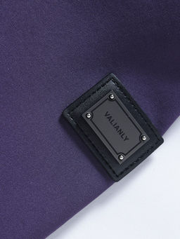 Куртка женская гибридная стёганая с капюшоном с графеновой подкладкой фиолетового цвета 9630_1F