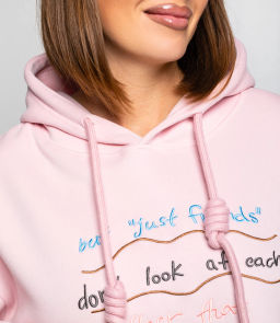 Худи #КТ3629, пудровый