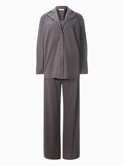 Костюм женский: рубашка, брюки, топ, KAFTAN Base, размер 50, графитовый