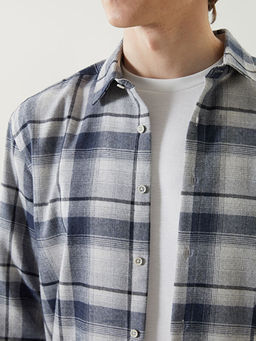 Regular Fit Uzun Kollu Ekose Erkek Oduncu G?mlek