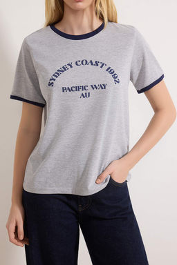 Gri Melanj Orme T-Shirt TWOSS24TS00105