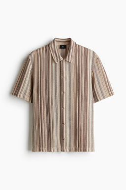 Camisa efecto crochet Regular Fit