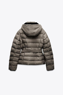 HOODED BELTED ANORAK - Zara фото 7