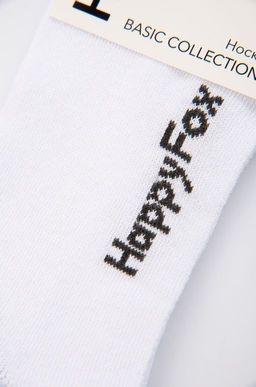 Цена за 6 шт. Однотонные укороченные носки Happy Fox  фото 2