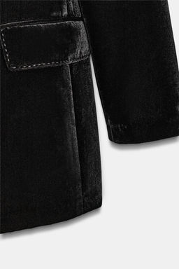 ZW COLLECTION LIMITED EDITION VELVET BLAZER - Zara фото 4