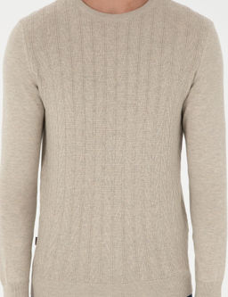 Kum Melanj Slim Fit Bisiklet Yaka Triko Kazak - Pierre cardin фото 6