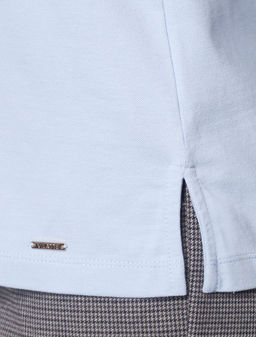 Футболка-поло из трикотажа пике с эластаном. - Vilatte фото 3