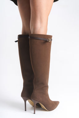 Siyah Kemer Detayl? Ince Topuklu Kad?n cizme TAKAW26CZ00036 - Trendyolmilla фото 9