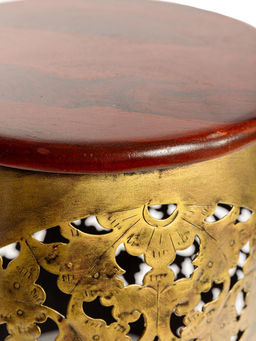 Табурет (металл, дерево) № Мб509 - Ганг фото 3