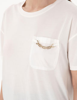 Beyaz Comfort Fit Ti__rt - Pierre cardin фото 7