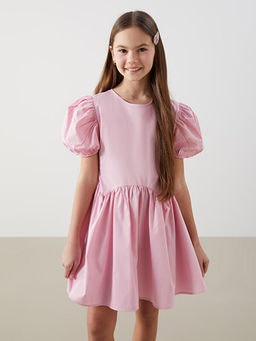 Bisiklet Yaka K?z ?ocuk Elbise