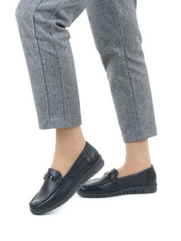 06-DYL121-1 BLACK Туфли женские (натуральная кожа)