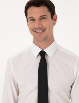 Beyaz Slim Fit Uzun Kollu G_mlek - Cacharel фото 2