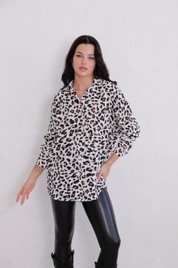 11420 Рубашка белая с принтом - Martichelli фото 16