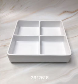 Блюдо-менажница 4 секции 26 см / WS-471 /уп 6/