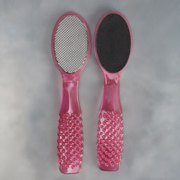 Пилка для пяток, двусторонняя, металлическая/наждачная, 17.5 см, МИКС