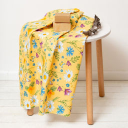 Полотенце банное Этель Русское поле 70х146 см, хлопок, вафельное полотно, 160 гр/м2