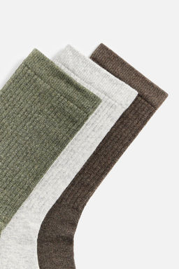 PACK OF 3 RIBBED SOCKS - Zara фото 3