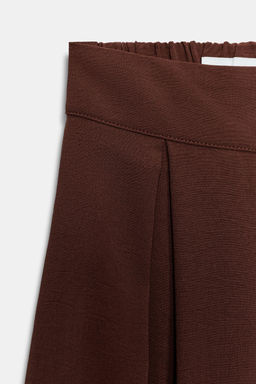 PANTAL?N FLUIDO ABERTURAS / Marr?n - Zara фото 6