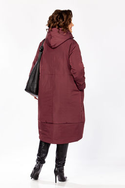 Пальто LADY SECRET 5018/1-Р бордовый матовый