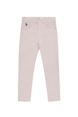 U. S. Polo Assn Бежевые брюки из плотной ткани для девочки - U.s. polo assn фото 3