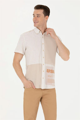 U. S. Polo Assn Мужская рубашка с коротким рукавом Stone - U.s. polo assn фото 10